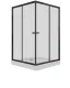 Душевой уголок Triton Вента Щ0000054463 100x100 см профиль чёрный стекло прозрачное