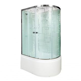 Душевая кабина Deto ЕМ4512 L N (без крыши) 120х80х208 см
