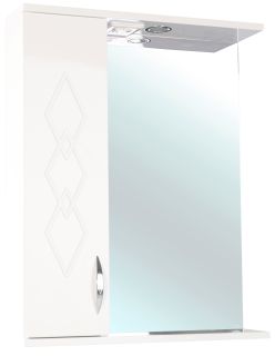 Зеркало-шкаф с подсветкой Bellezza Элеганс 50см левый бежевый 4618606522077