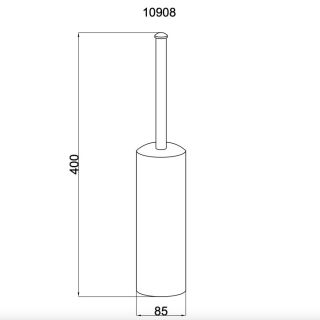 Щётка для туалета Boheme Murano бронза 10908-BR