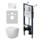Комплект унитаза с инсталляцией AM.PM Like IS90101.801900 сиденье микролифт