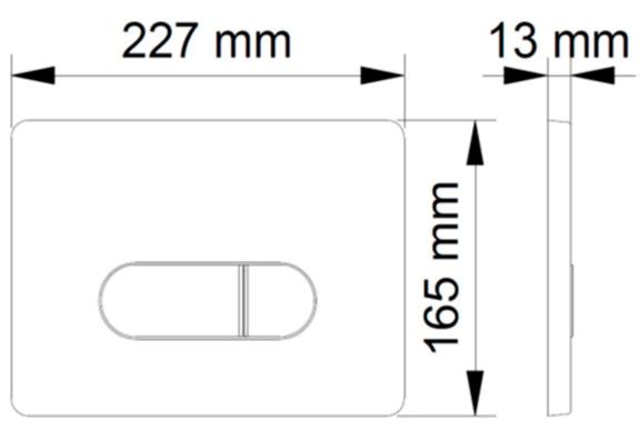 Кнопка смыва Berges Novum soft touch чёрный 040035