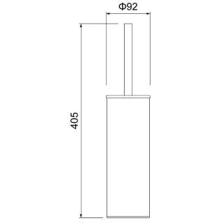 Ёршик для туалета Timo Saona 13161/16 белый матовый