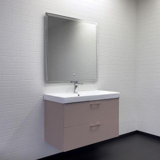 Тумба с раковиной Comforty Ангара 90 00-00021036 подвесная Дуб латте