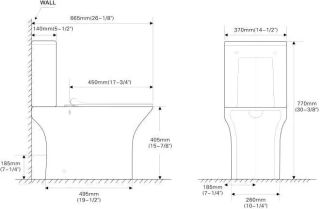 Унитаз-компакт SantiLine SL-5023 с сиденьем микролифт белый