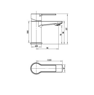 Смеситель для умывальника RUSH MADEIRA (MA3245-11)