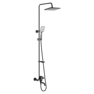 Душевая стойка Swedbe Hermes 5132B со смесителем для ванны чёрный