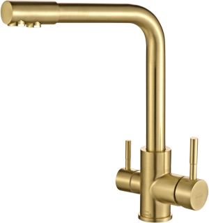 Смеситель для кухни ZORG Steel Hammer SH 801 INOX BRONZE PVD