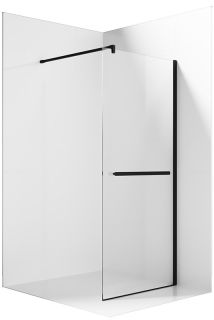 Душевая перегородка Ambassador Walk-in 15031236 90см чёрный/прозрачное