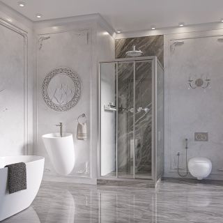 Душевой уголок Ambassador Forsa 17021101NX-90NX 100x90см хром/прозрачное