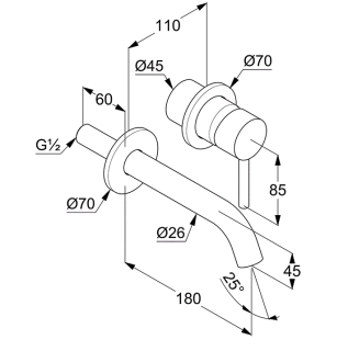 Смеситель для раковины Kludi BOZZ WHITE SET 382445376s белый