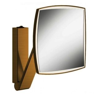 Зеркало косметическое с подсветкой Keuco 17613039004 бронза шлифованная