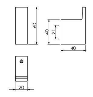 Крючок Kludi Vela C 31984N2 сталь оружейная брашированная
