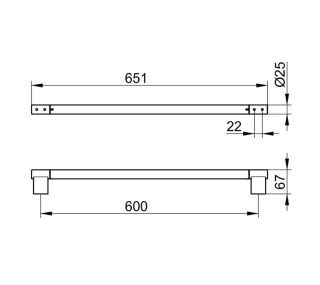 Держатель для полотенца Keuco Plan  14901170600 хром