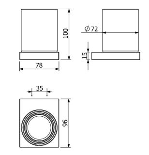 Стакан Kludi Vela C 3197553 белый матовый