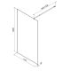 Душевая перегородка AM.PM Func W84WI-110-F1-MTE 110 см