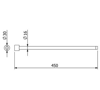 Полотенцедержатель Kludi Vela R 5897753S 45 см белый матовый