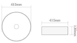 Раковина накладная SantiLine SL-7010 41см серебро