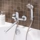 Смеситель для ванны с душем РМС SL128-006E хром