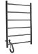 Полотенцесушитель электрический Domoterm Классик DMT 109-6 50х80 EK L чёрный