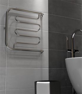 Полотенцесушитель водяной Indigo Фокстрот Liana FLW60-70P с полкой 60x70 см хром