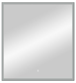 Зеркало с подсветкой Continent Frame Black ЗЛП1502 с сенсорным выключателем 80см чёрный