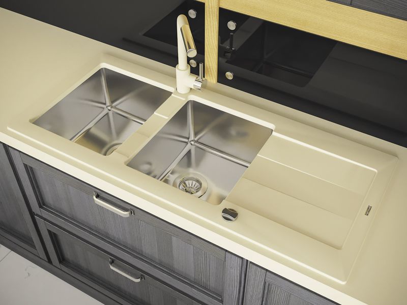 Кухонная мойка Florentina Комби 1160 серый шёлк