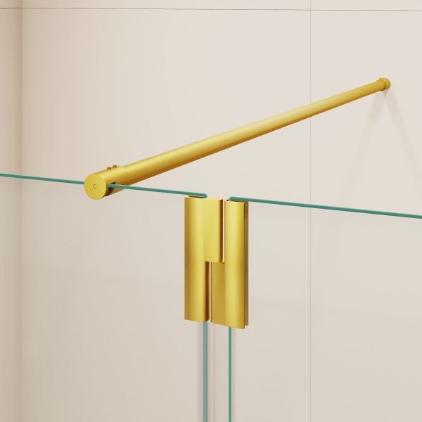 Душевая перегородка RGW WA-054Gb (WA-010Gb + Z-072Gb) 351005473-16 70 см  брашированное золото