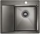 Мойка кухонная Paulmark Alster PM825951-GMR правая воронёная сталь