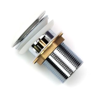 Донный клапан Melana MLN-335301 с переливом белый