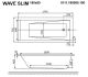 Гидромассажная ванна Whitecross Wave Slim 0111.180080.100.SOFT.GL 180x80см Soft золото