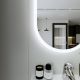 Зеркало с подсветкой Бриклаер Вега 4627125415715 с голосовым управлением и подогревом 55 см сенсор на зеркале