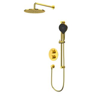 Душевой комплект термостатический WHITECROSS Y YSET09TOPGL золото