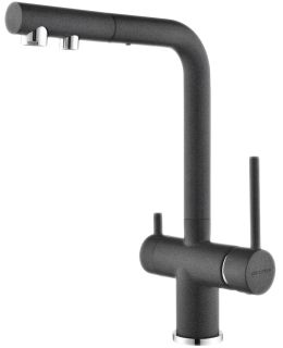 Смеситель для кухни Paulmark Serpentine Se213222-DG графит