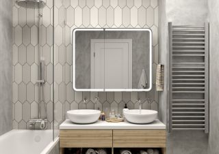 Зеркало-шкаф с подсветкой Continent Elliott МВК031 100см белый