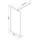 Душевая перегородка AM.PM Func W84WI-90-F1-BTE 90 см