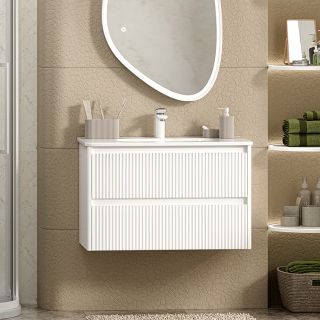 Подвесная тумба под раковину Brevita Riva 80 УТ000026198 белый