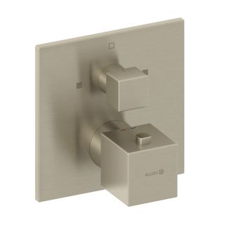 Смеситель-термостат для ванны Kludi Decus 54810N575 брашированный никель