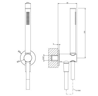 Душевая лейка Gessi Anello 63329.031 хром