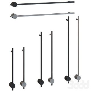 Электрический полотенцесушитель Broner Bruno BR.007.100.0000.S 100 см с кнопкой сатин