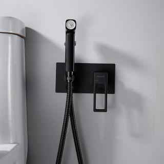 Гигиенический душ со смесителем Shevanik S6805H чёрный