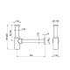 Сифон для раковины Gessi Technical Accessories 01377.726 брашированная бронза