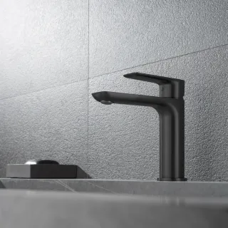 Смеситель для раковины Black&White Universe 8301BUK чёрный матовый