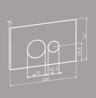 Кнопка смыва Boheme 668-B чёрный