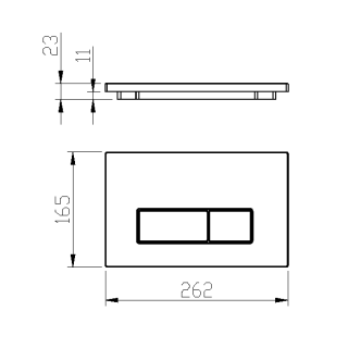 Кнопка смыва Boheme 669-GM оружейная сталь