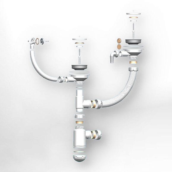 Сифон Granula  для кухонной мойки СФ-0007