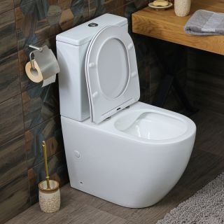 Унитаз-компакт Melana MLN-310308 безободковый белый