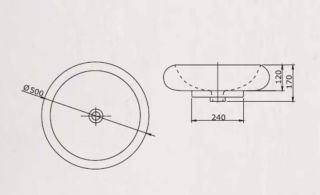 Раковина SSWW CL3040 50 см