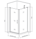 Душевая дверь в нишу Good Door Pandora DR100 стекло прозрачное