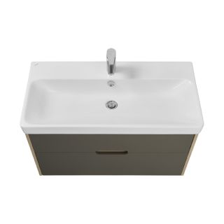 Тумба под раковину Акватон Оливия 90см грей/дуб ойстер 1A254401OLUG0